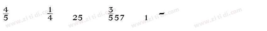 SportNumbers Regular字体转换